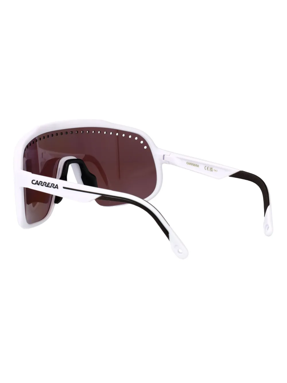 Carrera perforated shield-frame sunglasses Wit