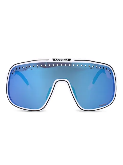 Carrera perforated shield-frame sunglasses