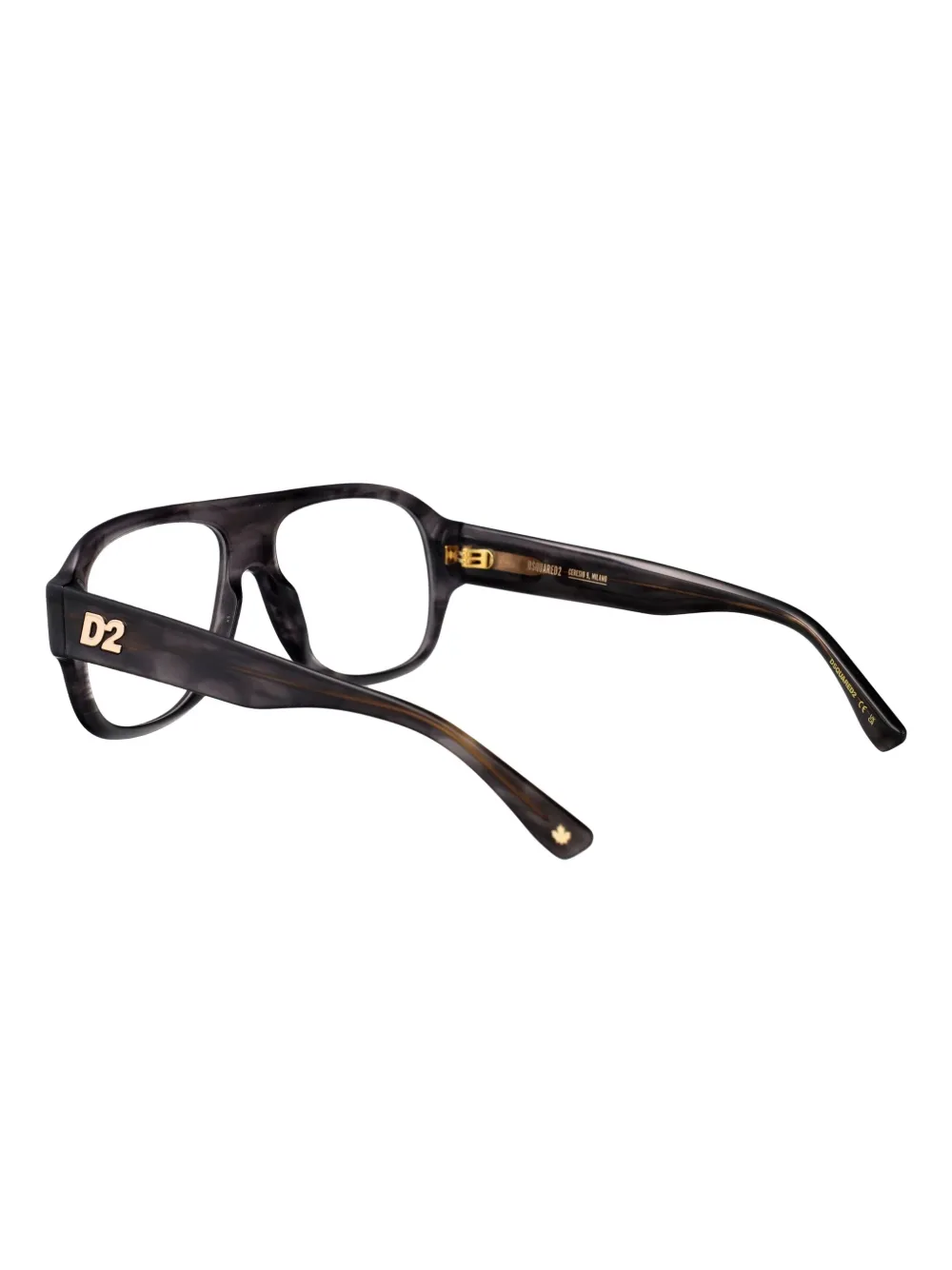 DSQUARED2 EYEWEAR Bril met geometrisch montuur Zwart