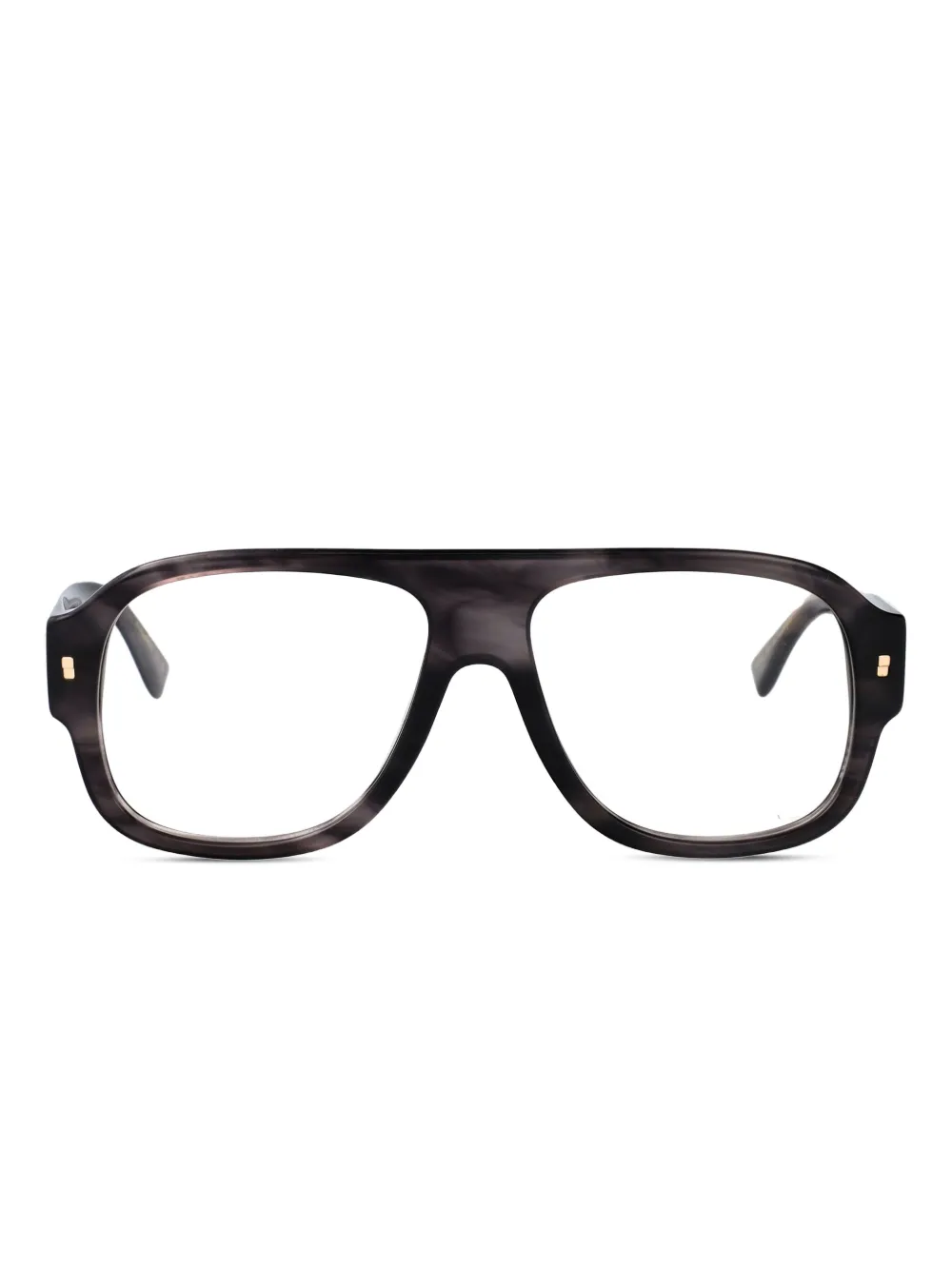 DSQUARED2 EYEWEAR Bril met geometrisch montuur Zwart