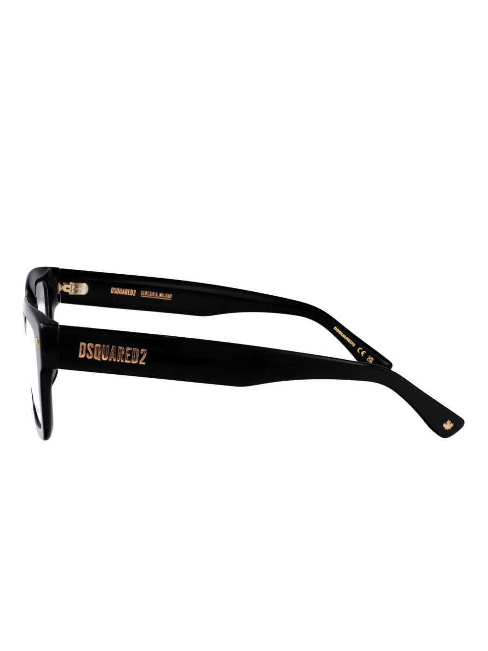 DSQUARED2 EYEWEAR Bril met vierkant montuur Zwart