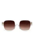 Yohji Yamamoto square-frame sunglasses - White