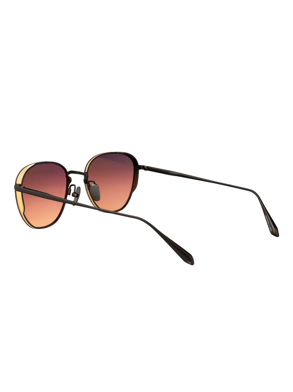 Linda Farrow Hardy titanium zonnebril Bruin