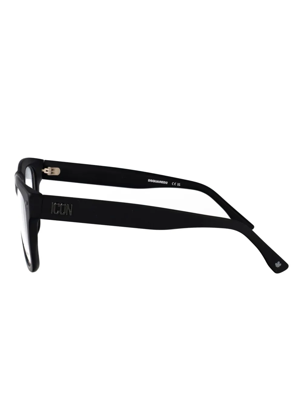 DSQUARED2 EYEWEAR Icon bril met rechthoekig montuur van acetaat Zwart