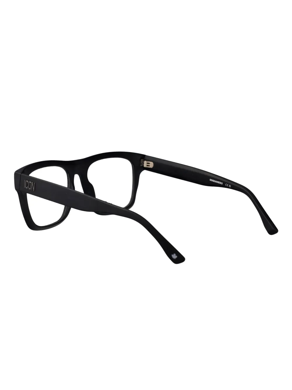DSQUARED2 EYEWEAR Icon bril met rechthoekig montuur van acetaat Zwart