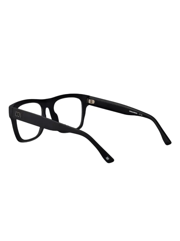 DSQUARED2 EYEWEAR Icon スクエア眼鏡フレーム | ブラック | FARFETCH JP