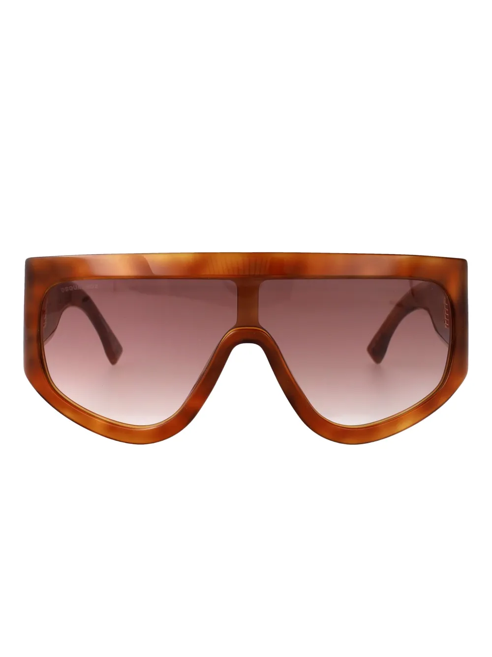 DSQUARED2 EYEWEAR D2 0149 zonnebril met shield plakkaat en logoplakkaat Bruin