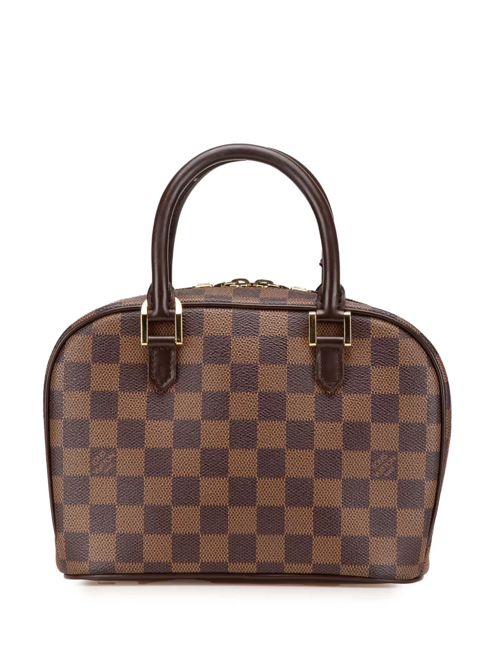 Louis Vuitton Pre-Owned 2001 ダミエ エベヌ ミニ サリア ハンドバッグ - ブラウン Louis Vuitton Pre-Owned 2001 ダミエ エベヌ ミニ サリア ハンドバッグ - ブラウン