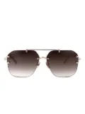 Linda Farrow Reyner navigator-frame sunglasses - Gold