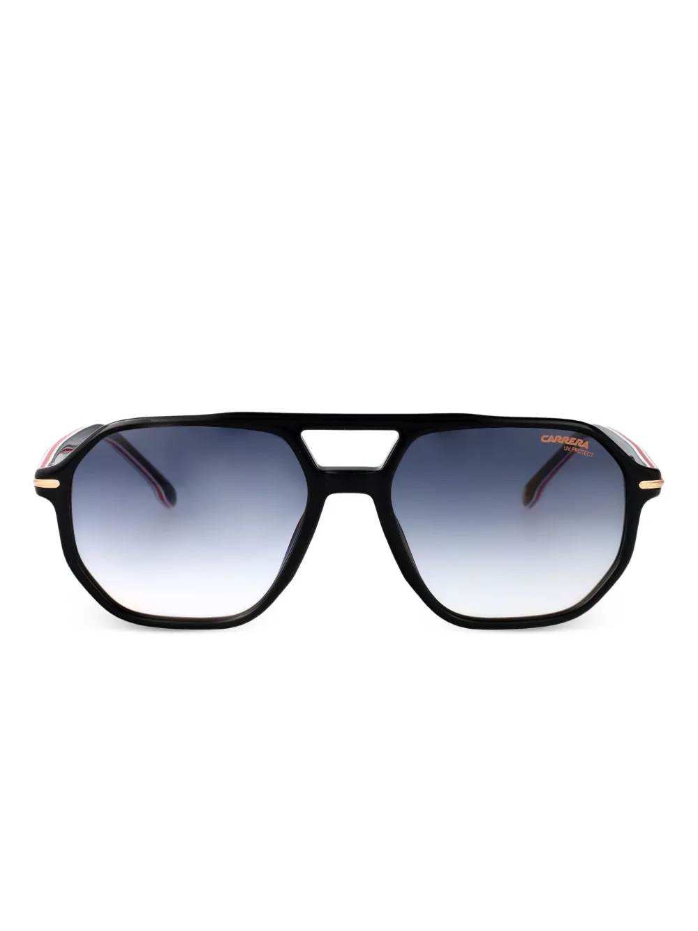 Carrera geometric-frame sunglasses Zwart