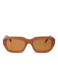 Retrosuperfuture Miles rectangle-frame sunglasses - Orange