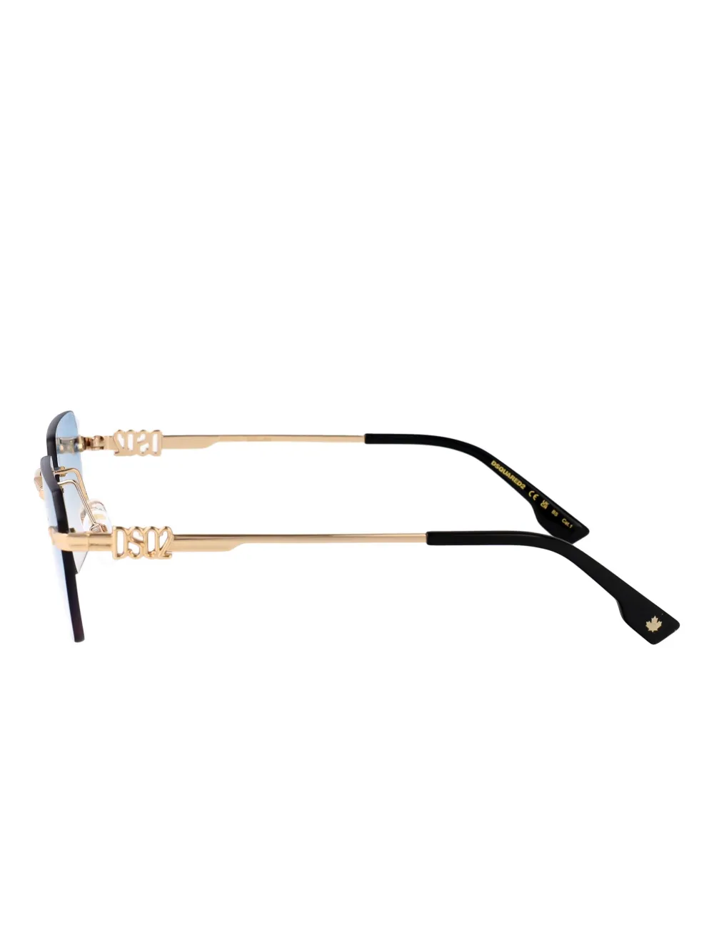 DSQUARED2 EYEWEAR Zonnebril met randloos logo Goud