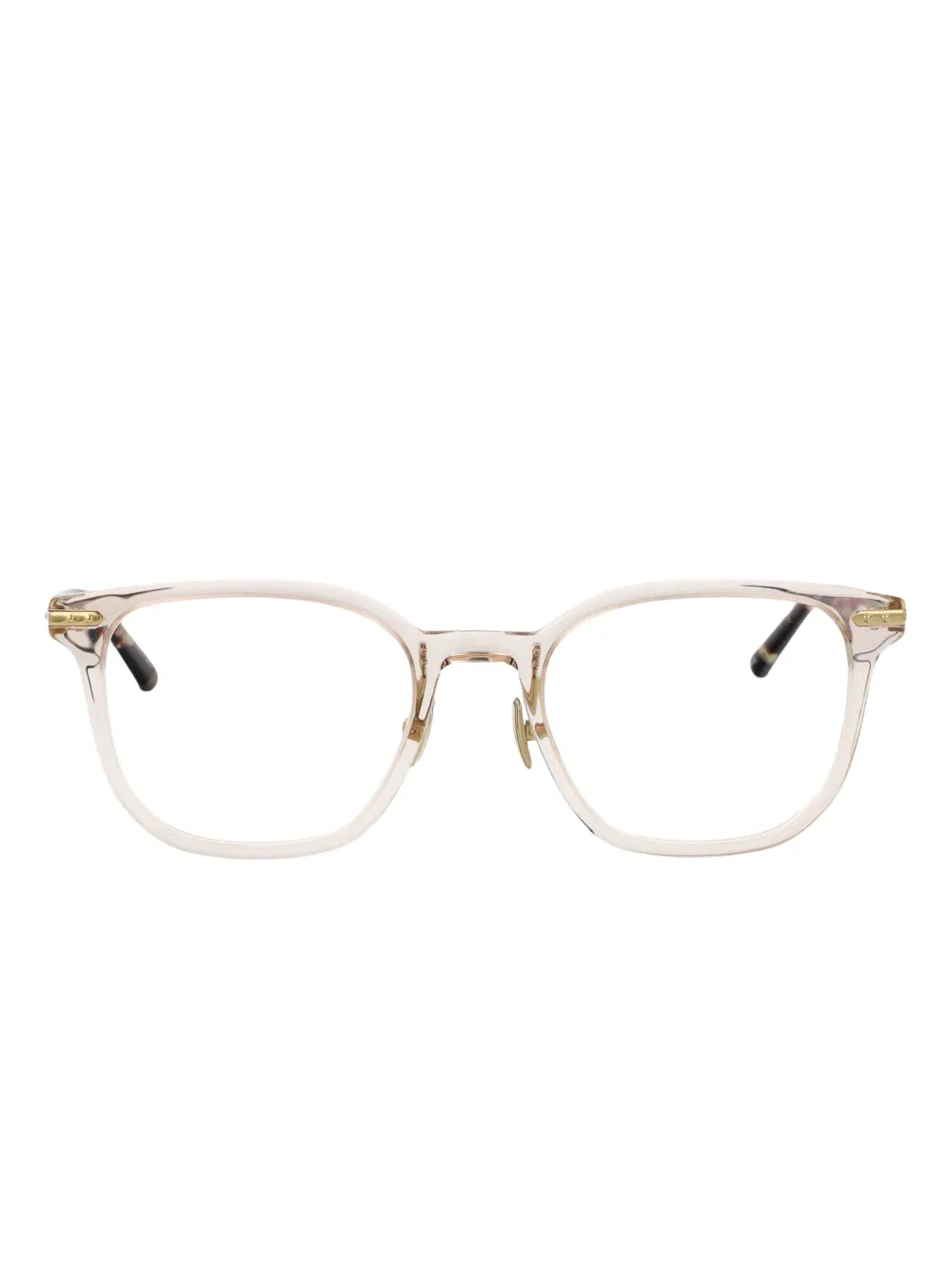 Linda Farrow Bril met vierkant montuur Beige