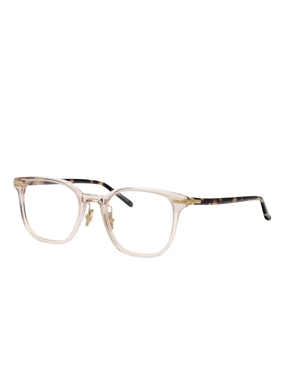 Linda Farrow Bril met vierkant montuur Beige