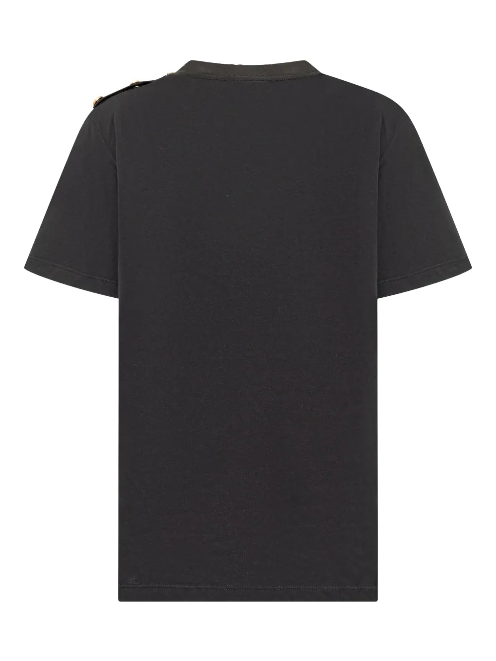 Balmain Kids T-shirt met geborduurde knoop Zwart