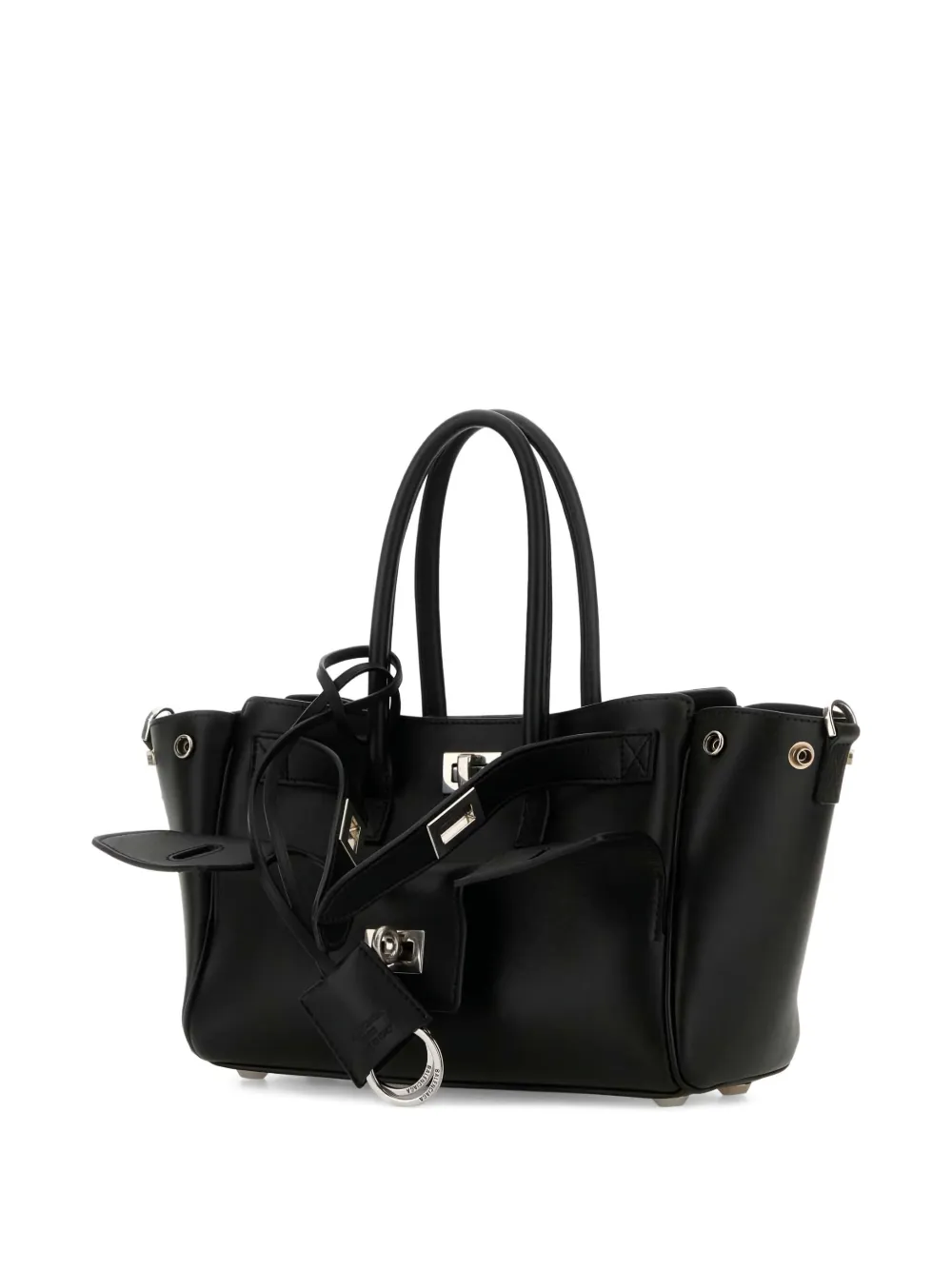 Balenciaga Carry All Bel Air leren shopper Zwart