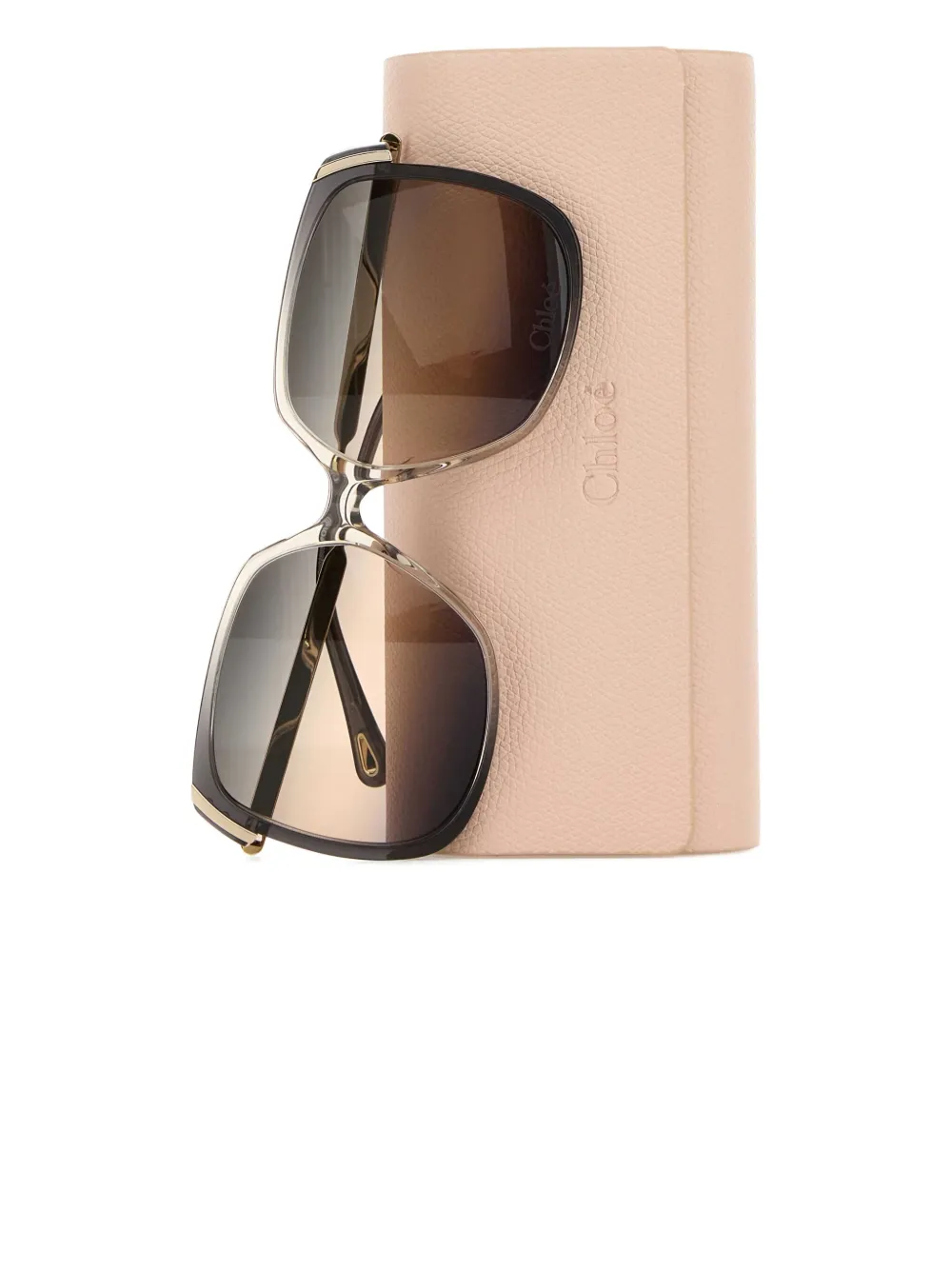 Chloé Eyewear Zonnebril met vierkant montuur Grijs