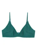 MC2 Saint Barth Paloma lurex triangle bikini top - Green