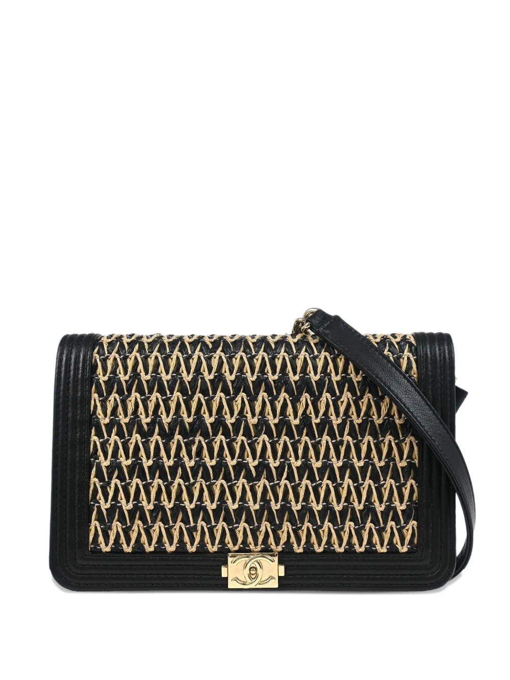 CHANEL Pre-Owned 2019 ボーイ チェーンウォレット - ブラック CHANEL Pre-Owned 2019 ボーイ チェーンウォレット - ブラック