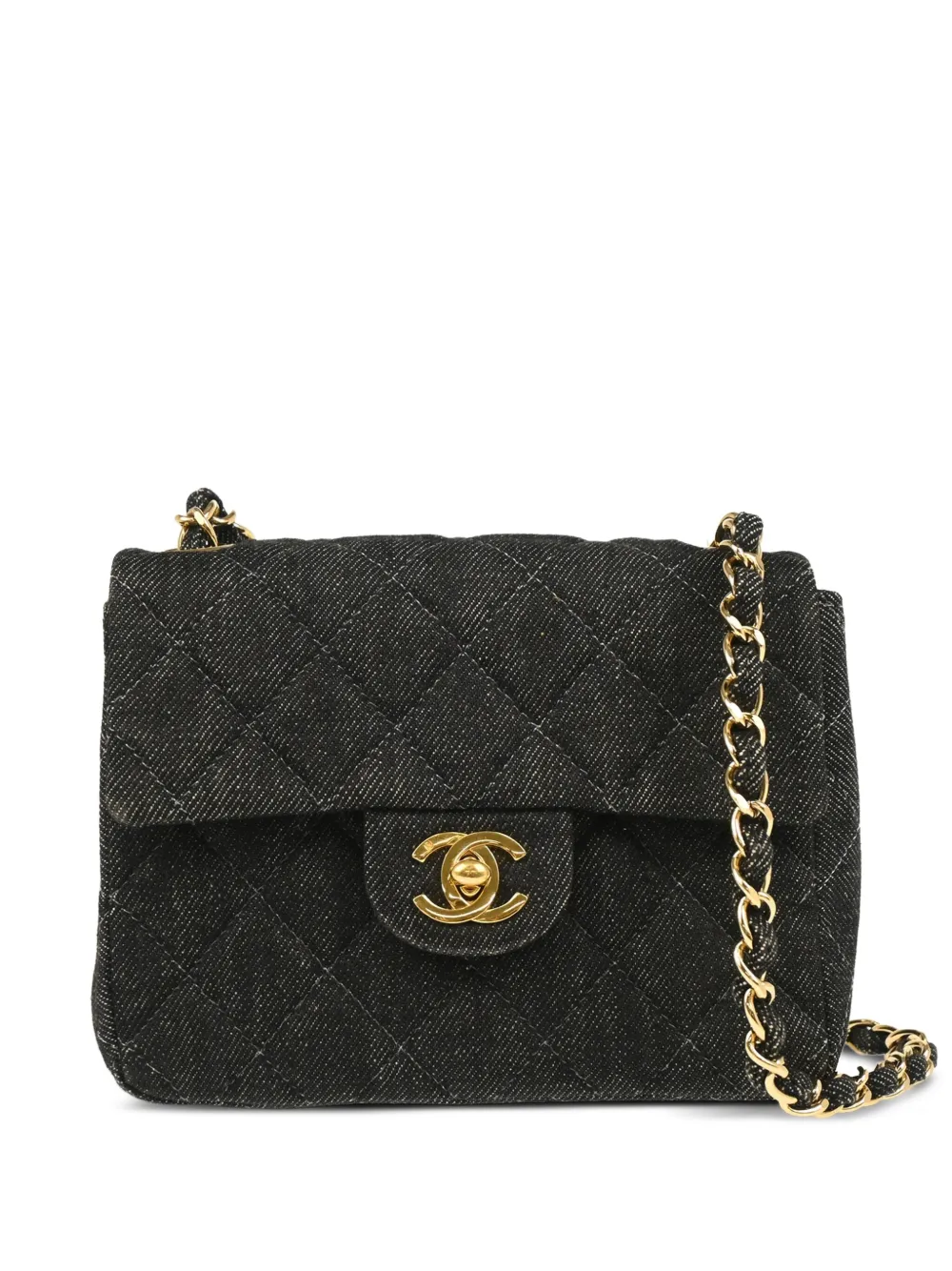 CHANEL Pre-Owned 1998 mini Classic Square Flap shoulder bag | Black | Image 1