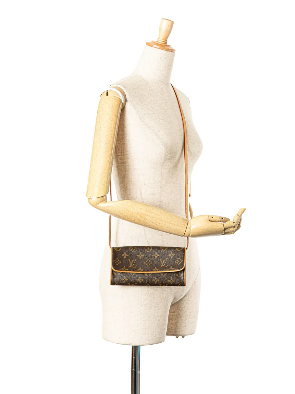 Louis Vuitton Pre-Owned 2001 Monogram Pochette Twin PM crossbody bag | Pre-Owned | Image 2