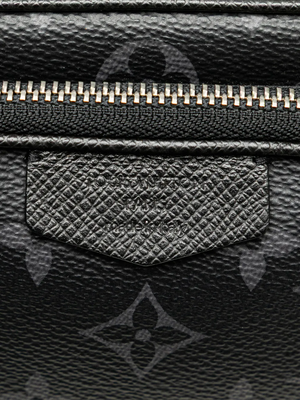 Pre-owned Louis Vuitton 2021 Monogram Eclipse Taigarama Outdoor Pouch Crossbody Bag