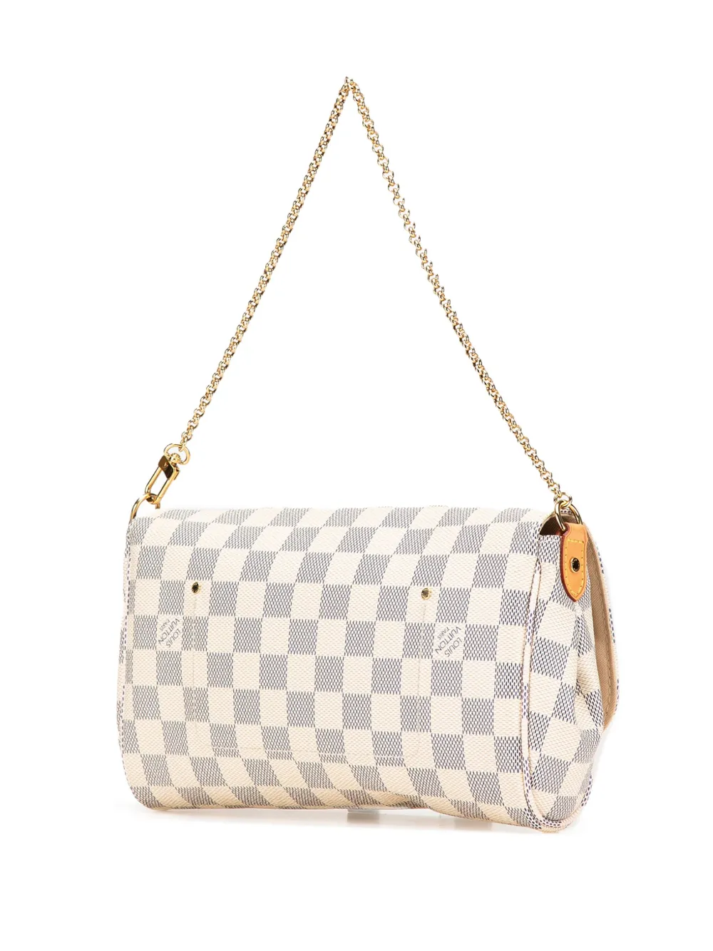 Pre-owned Louis Vuitton 2015 Damier Azur Favorite Mm Satchel