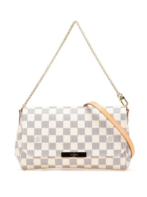 Louis Vuitton Pre-Owned bolsa satchel Damier Azur Favorite MM 2015