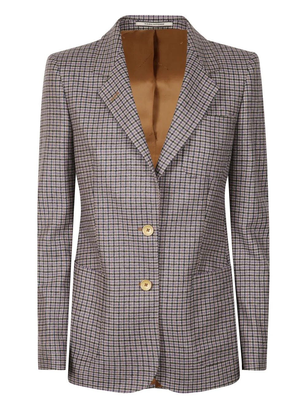 Tagliatore checked single-breasted blazer - Grey