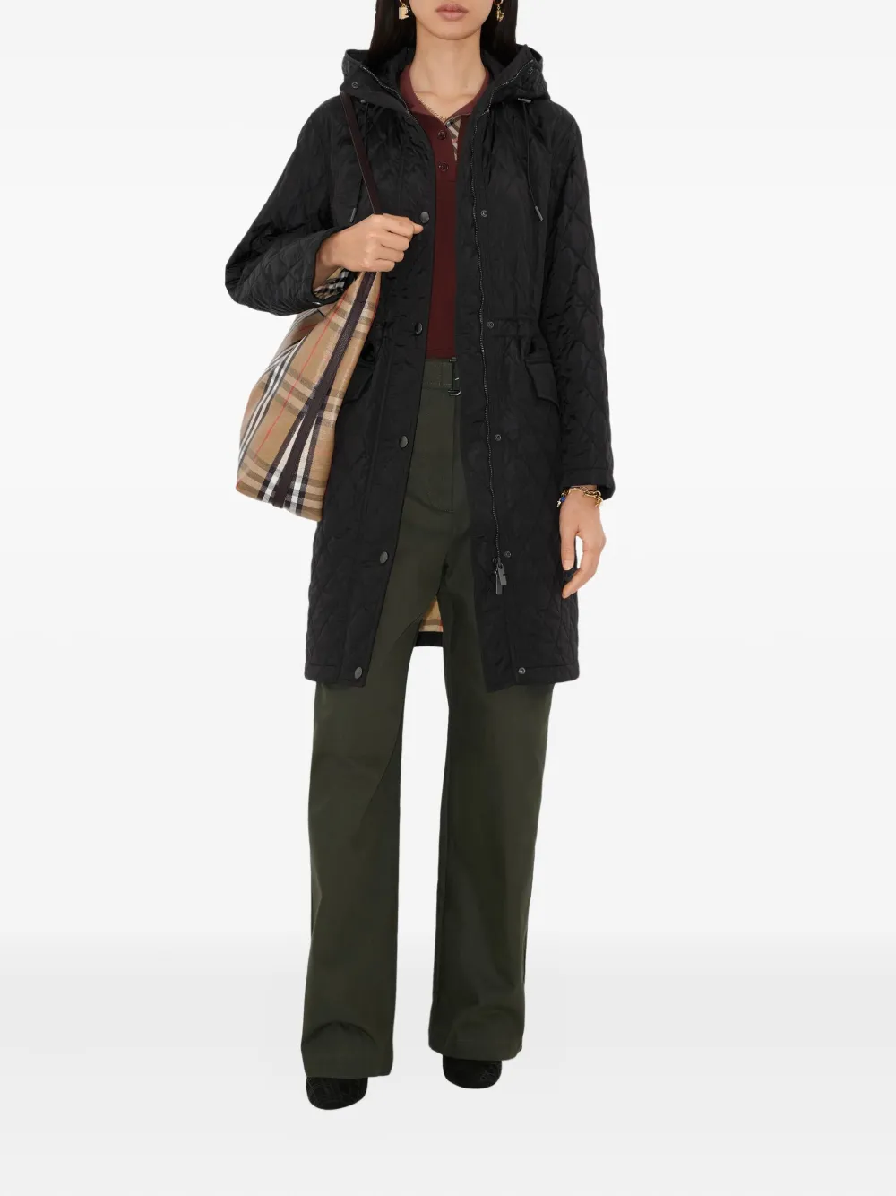 Burberry Gewatteerde parka Zwart