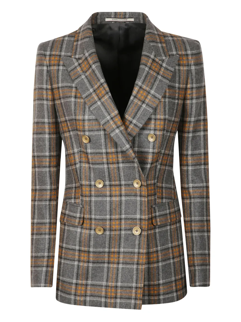 Tagliatore check long-sleeves blazer | Grey | Image 1