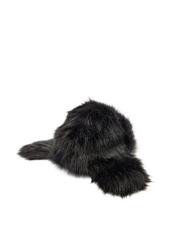 NEW UNREAL FUR women\'s wright faux fur hat in black Women main image 3