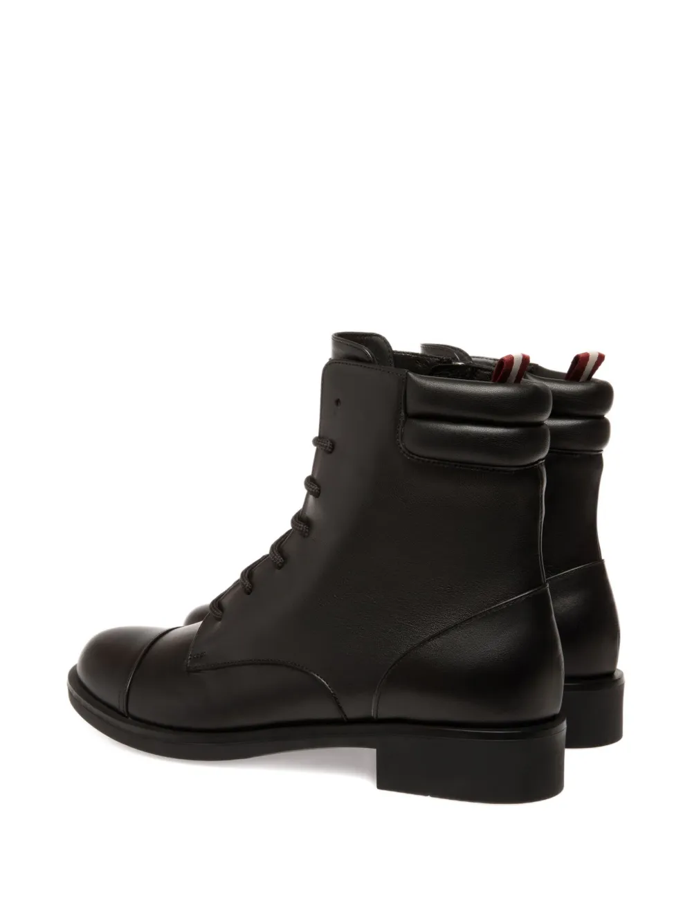 Bally lace-up padded-collar boots Black