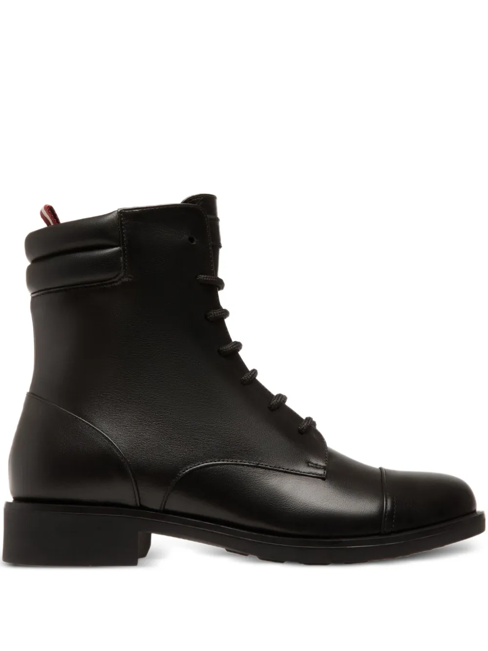 Bally lace-up padded-collar boots Black