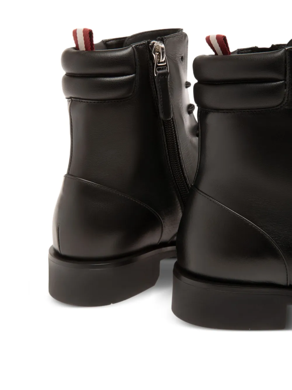 Bally lace-up padded-collar boots Black