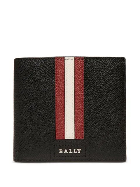 Bally stripe leather wallet