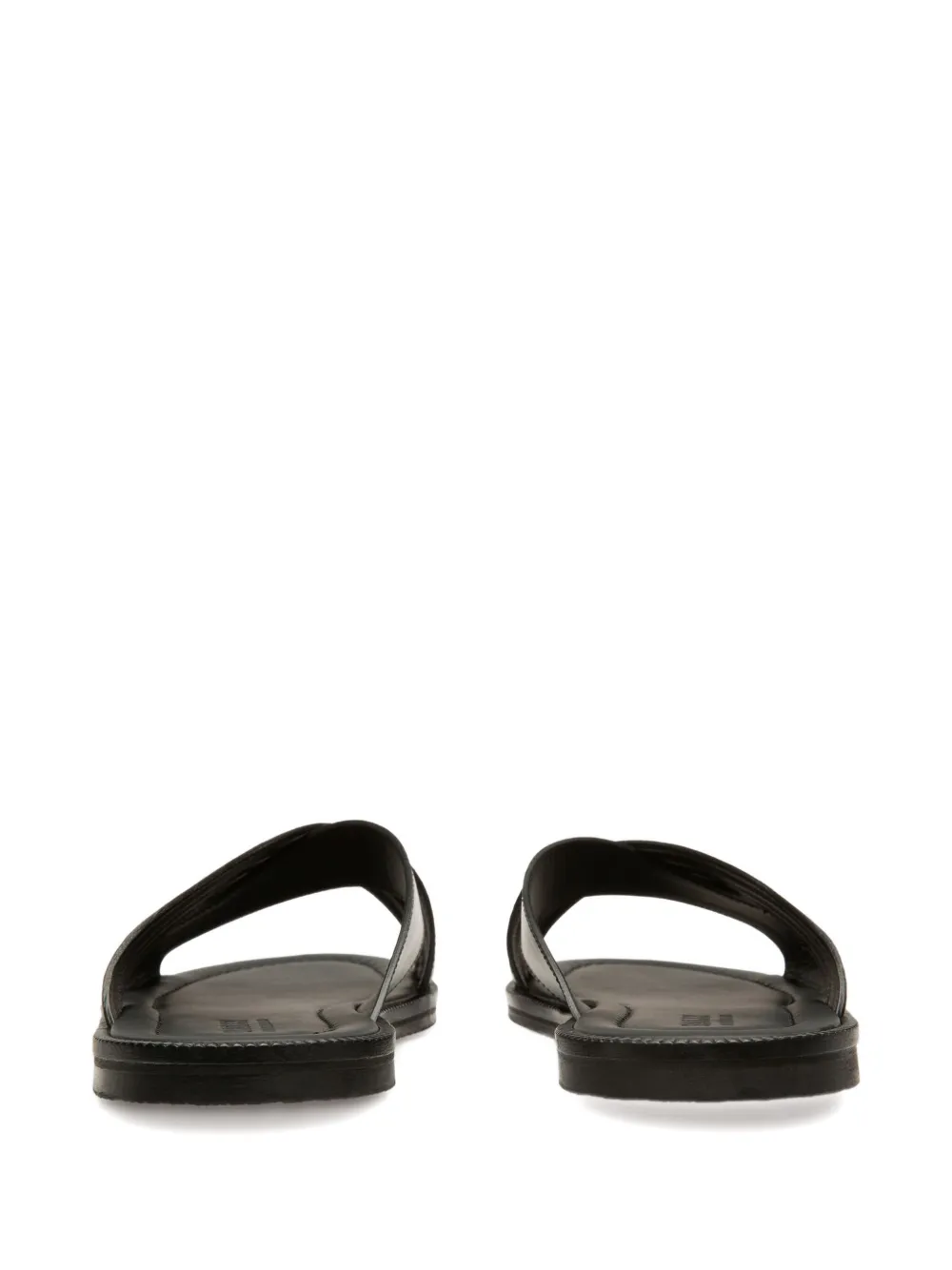 Bally Jason leren sandalen met gekruiste bandjes Zwart