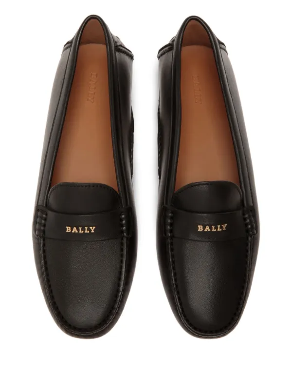 BALLY 黒 レザー ローファー Bally レザーローファー | ブラック | FARFETCH JP