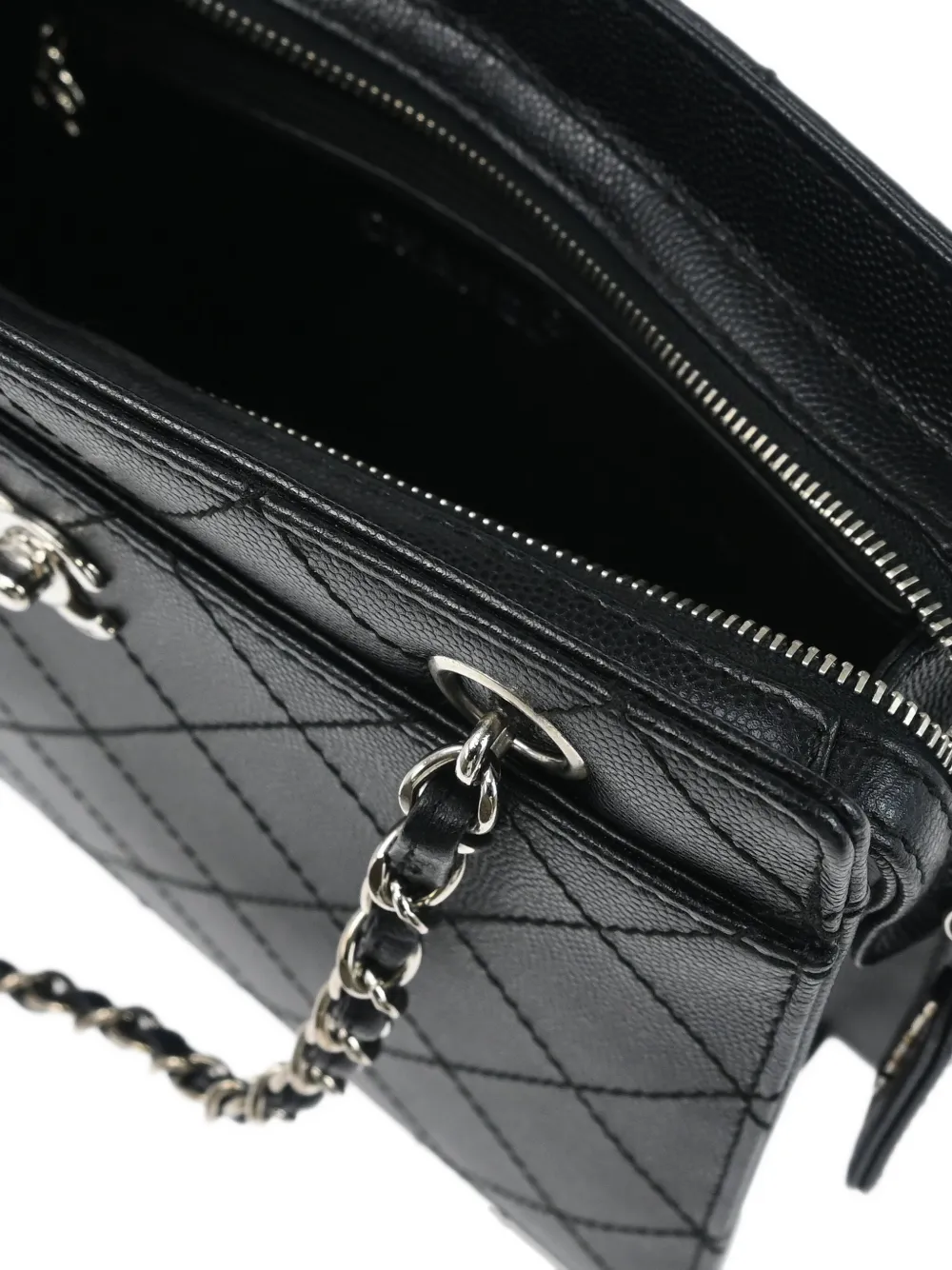 Pre-owned Chanel 1998 Quilted Shoulder Bag In Black