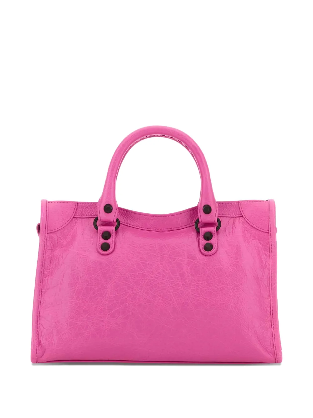 Balenciaga small Le City leather tote bag - Roze