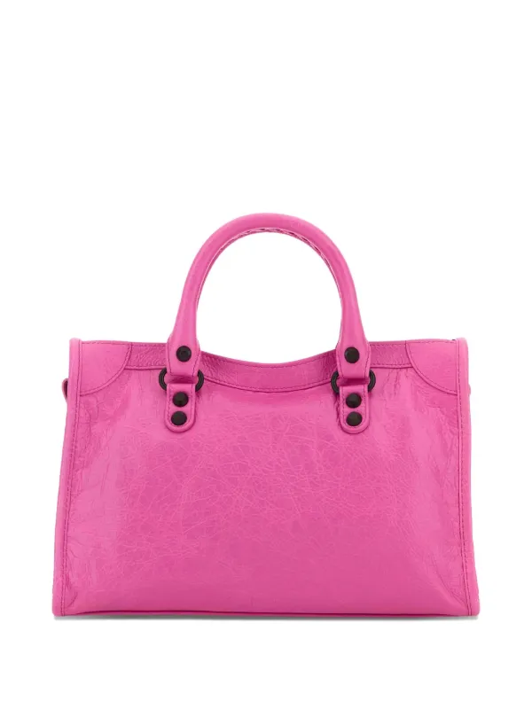 バレンシアガ Balenciaga Le City バッグ ミディアム ピンク Balenciaga Le City レザーハンドバッグ S | ピンク | FARFETCH JP