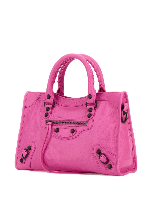 BALENCIAGA 国内発送 ピンク スモール ル シティ ハンドバッグ Balenciaga Le City レザーハンドバッグ S | ピンク | FARFETCH JP