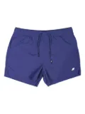 K-Way elasticated-waist drawstring swim shorts - Blue