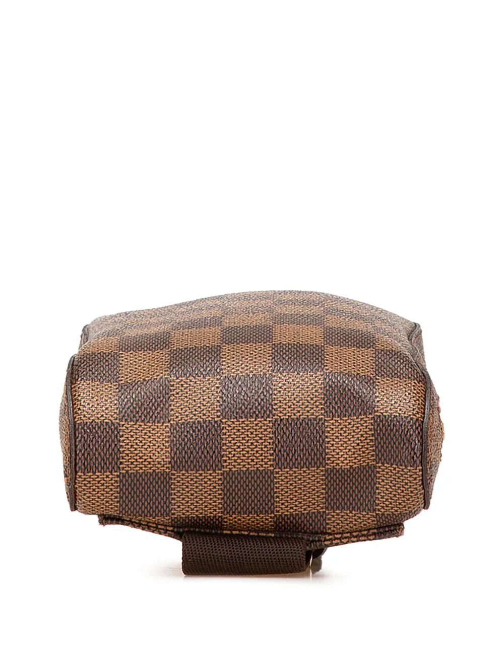 Pre-owned Louis Vuitton 2001 Damier Ebene Geronimos Crossbody Bag In Brown
