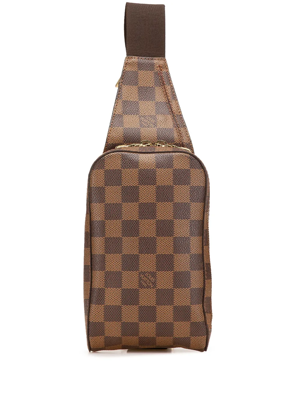 Louis Vuitton Pre-Owned 2001 Damier Ebene Geronimos crossbody bag - Louis Vuitton Pre-Owned 2001 Damier Ebene Geronimos crossbody bag -