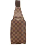 Louis Vuitton Pre-Owned 2001 Damier Ebene Geronimos crossbody bag - Brown