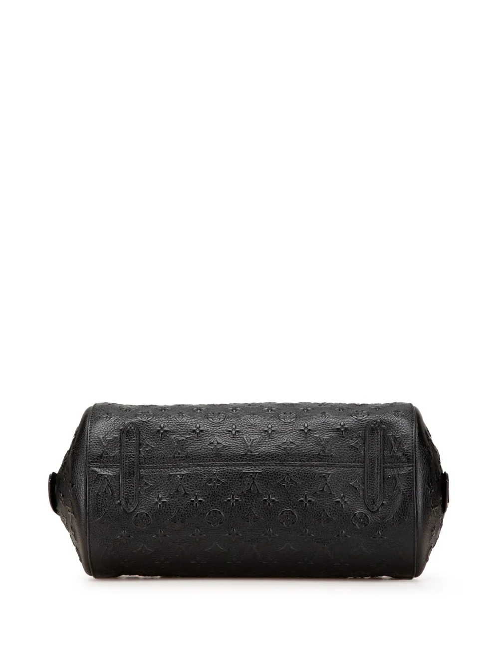 Pre-owned Louis Vuitton 2012 Monogram Revelation Neo Papillon Gm Satchel In Black