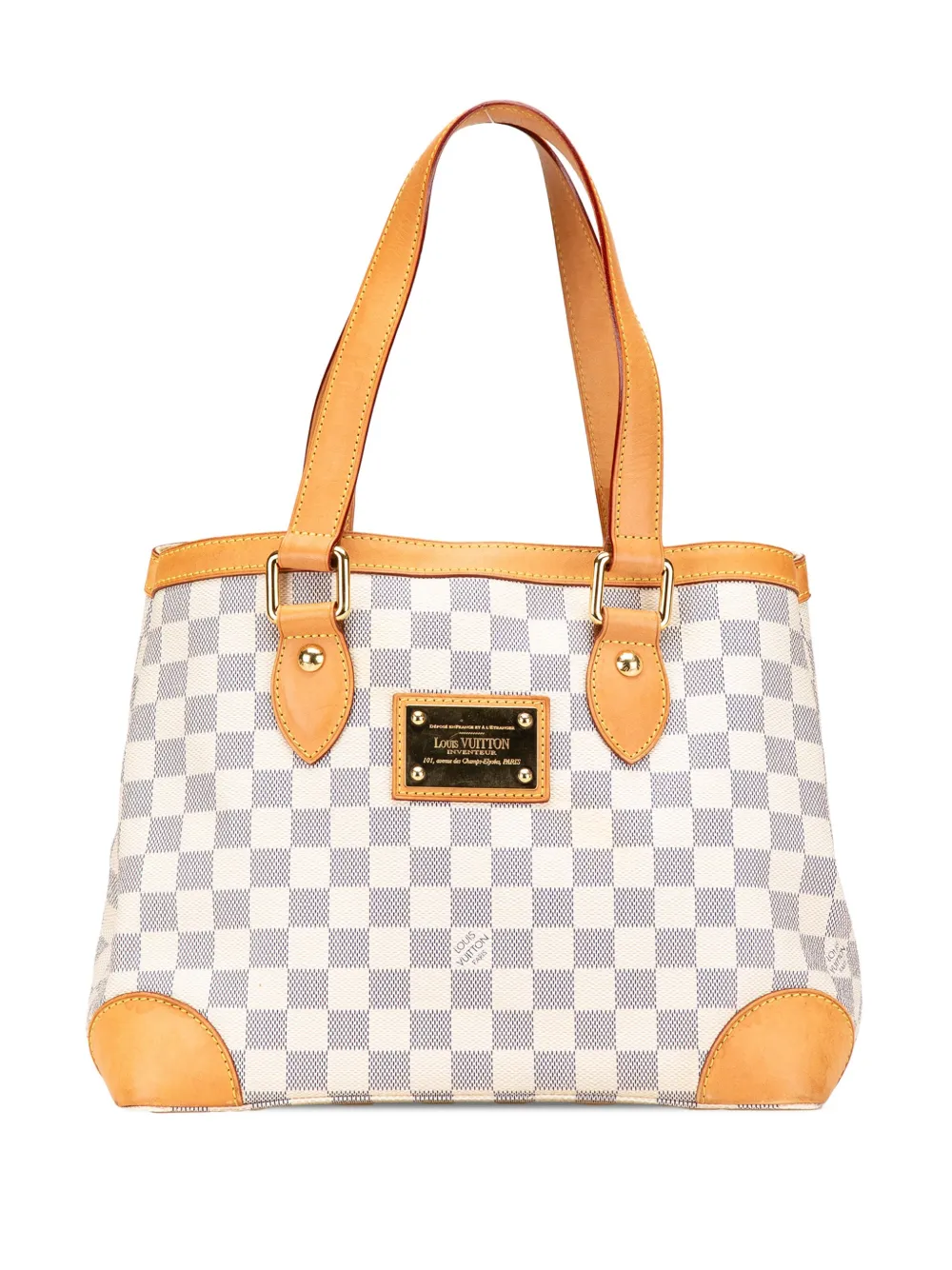 Louis Vuitton Pre-Owned 2008 Damier Azur Hampstead PM tote bag - ホワイト Louis Vuitton Pre-Owned 2008 Damier Azur Hampstead PM tote bag - ホワイト