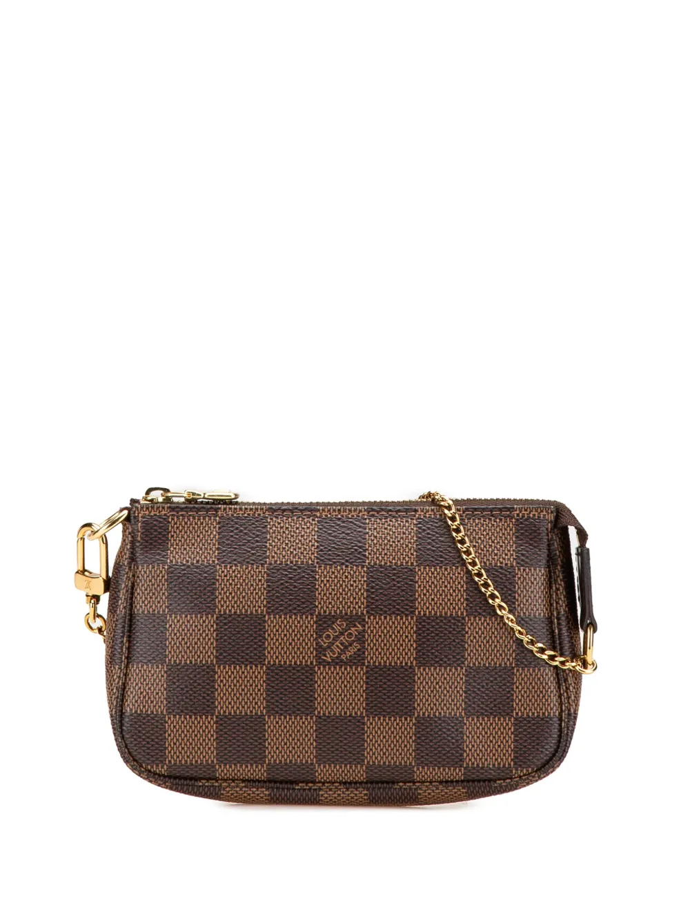 Louis Vuitton Pre-Owned 2021 mini Damier Ebene Pochette Accessoires Handtasche | Braun | Image 1