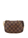 Louis Vuitton Pre-Owned 2021 Damier Ebene Mini Pochette Accessoires handbag - Brown